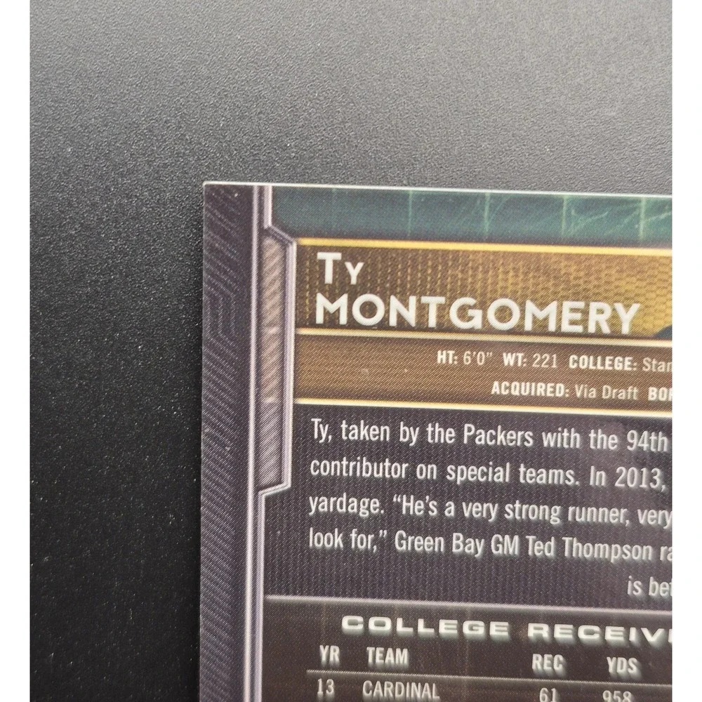 2015 Topps Chrome Ty Montgomery #119 Rookie‎ Autographs (AU) (RC) Packers